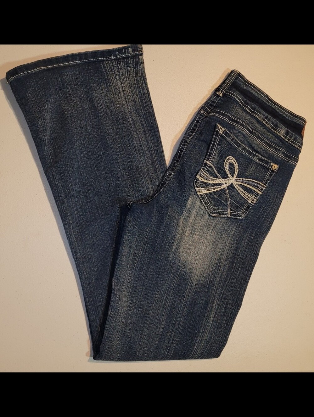 Wallflower,  The Luscious Curvy Fit Dark Blue Bootcut Jeans, 13 Long